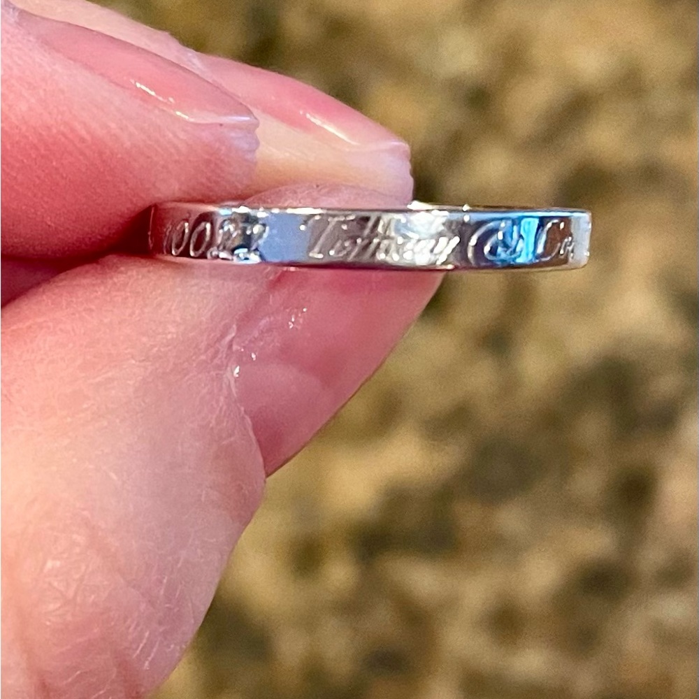 Tiffany & Co Sterling silver Notes ring